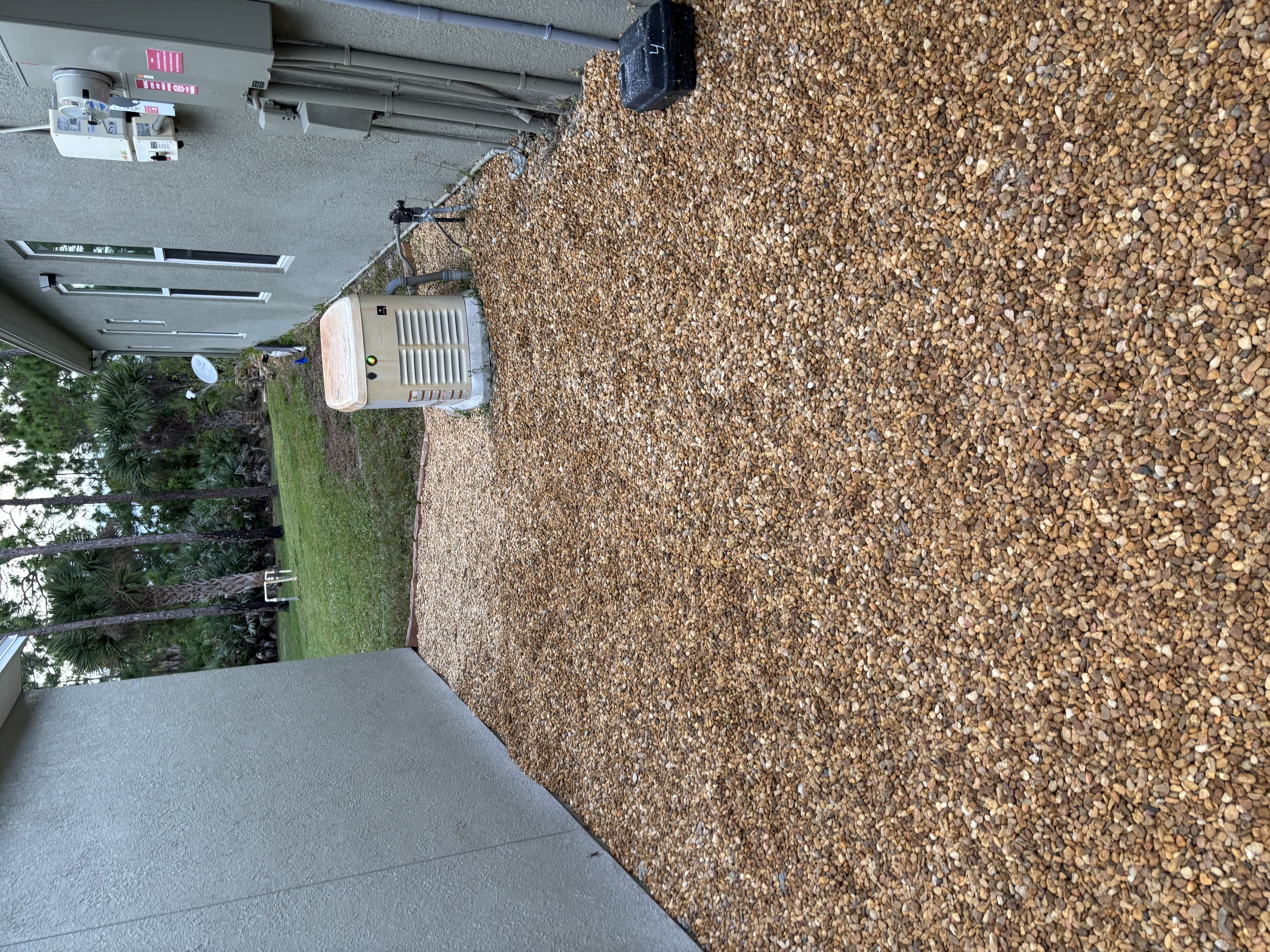 Decorative gravel and rock landscaping service in Brevard County