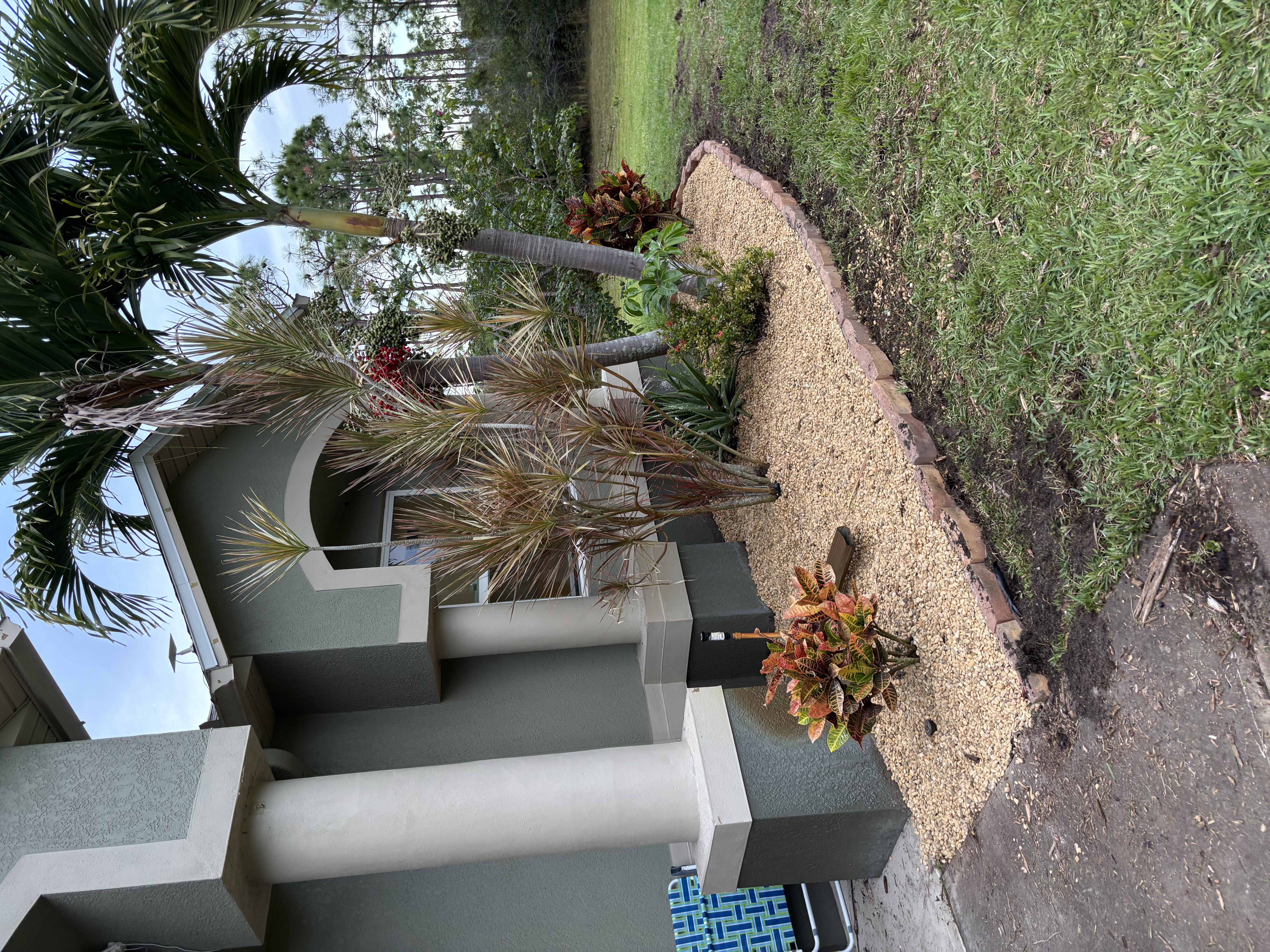 Landscaping project in progress in Brevard County Florida